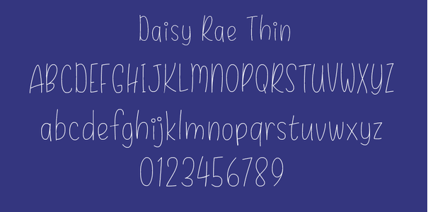 Daisy Rae font