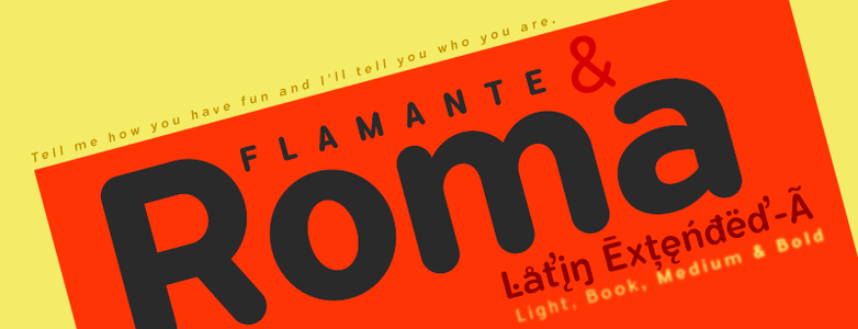 Flamante Roma font