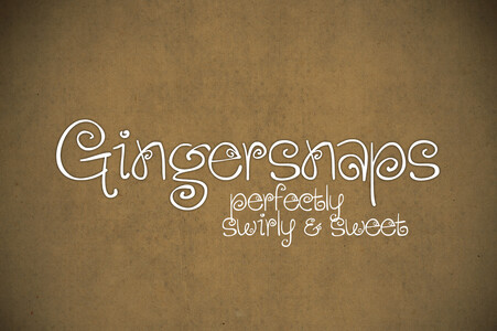 Gingersnaps font