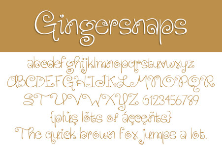 Gingersnaps font