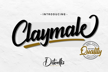 Claymale Personal Use Only font