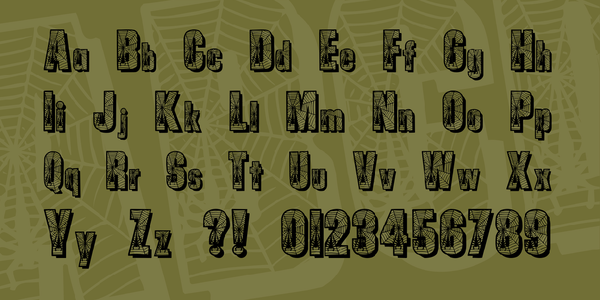Spiders font