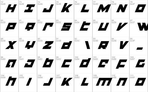 Flight Corps Super Italic font