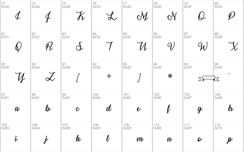 Snowflake Calligraphy Regular