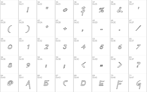 Tablet-Hollow-Extended Italic