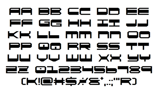QuickGear Condensed font