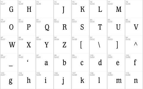 WaverlyMediumCondensed Regular