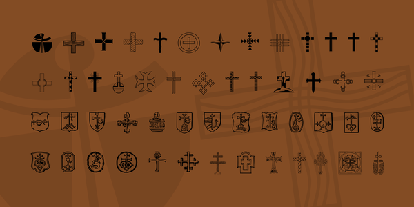 Christian Crosses IV font