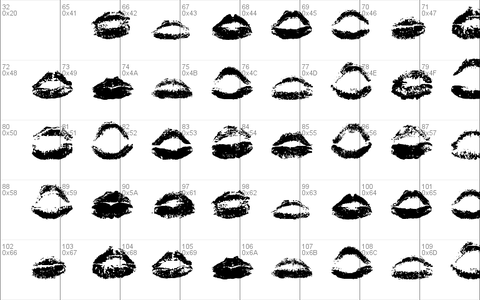Kiss Kiss font