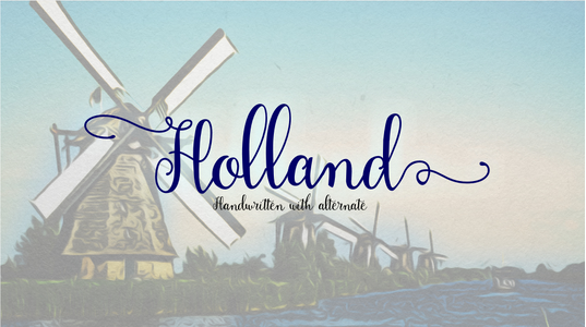 Holland font