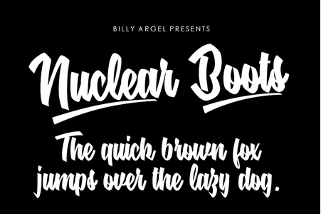 Nuclear Boots Personal Use font