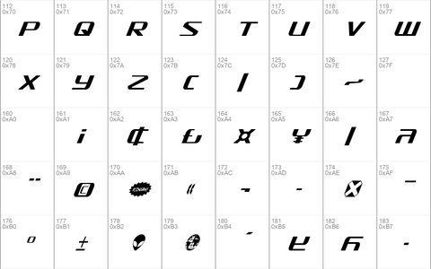 SDF Condensed Italic