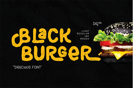 Black Burger Rough font