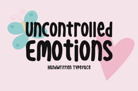 Uncontrolled Emotions font
