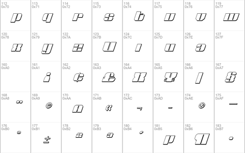 Nolo Contendre 3D Italic