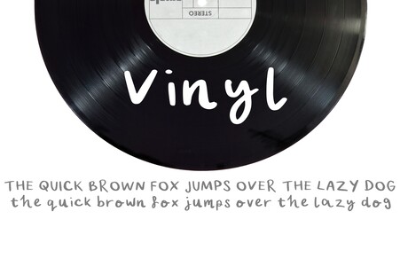 Vinyl font