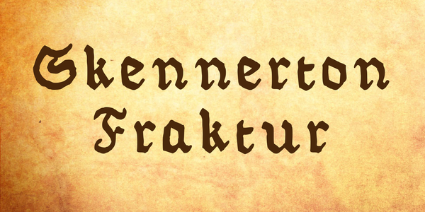 Skennerton Fraktur font