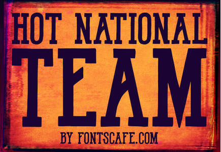 Hot National Team DEMO font