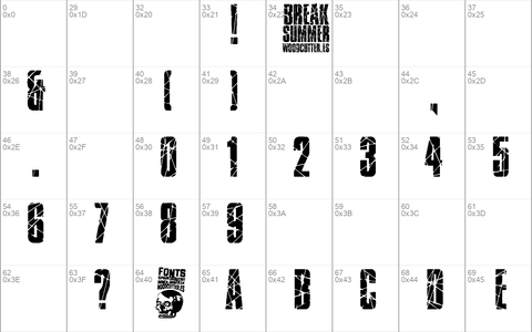 Break Summer font