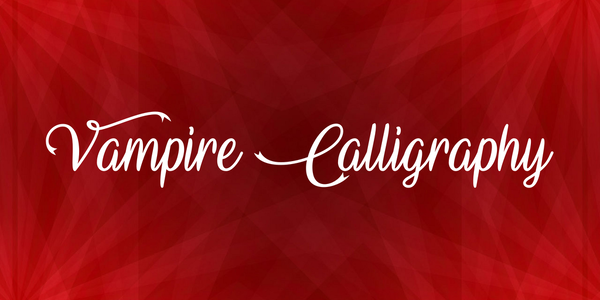 Vampire Calligraphy font