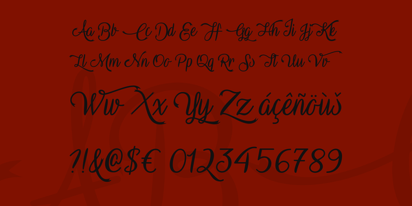 Vampire Calligraphy font