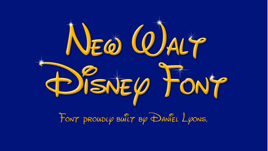 New Walt Disney UI font