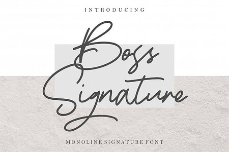 Boss Signature font