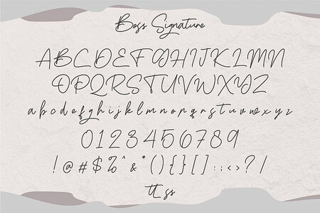 Boss Signature font