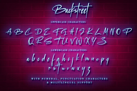 Backstreet font