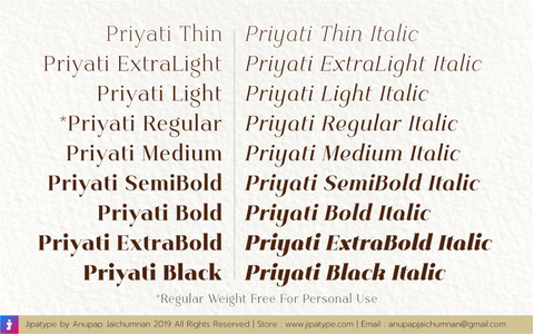 Priyati font