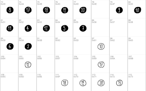 Scribynumbers Medium