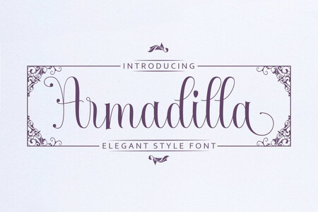 Armadilla font