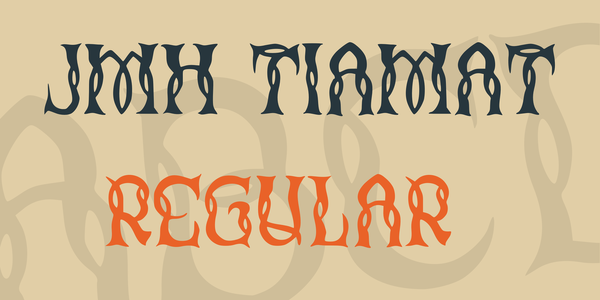 JMH Tiamat font