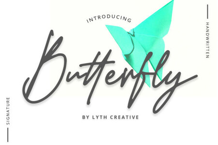 Butterfly font