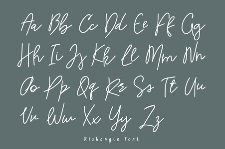 Rishangle font