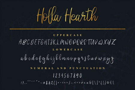 Holla Hearth Demo font