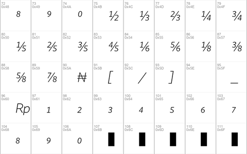 WhitneyNumeric LightItalic