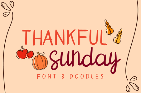 Thankful SUNDAY font