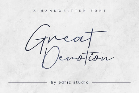 Great Devotion Demo font