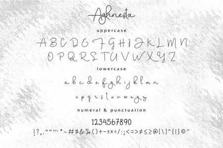 Aghnestademo font