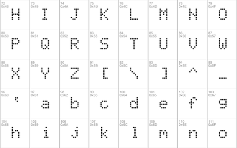 LCD Display Grid