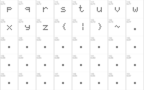 LCD Display Grid