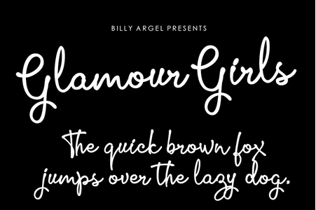 Glamour Girls Personal Use font
