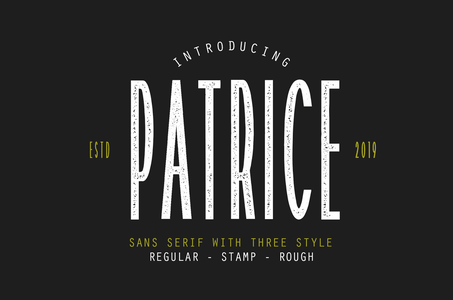 Patrice Stamp Demo font