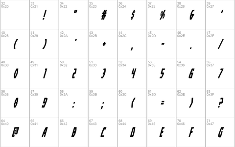 Yankee Clipper Condensed Italic