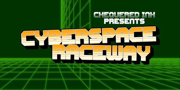 Cyberspace Raceway Back font