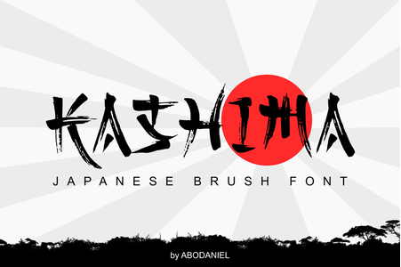 Kashima Brush Demo font