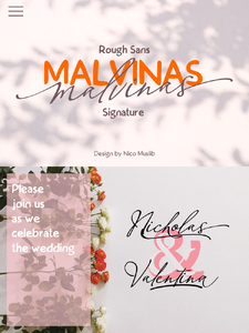 Malvinas Signature font