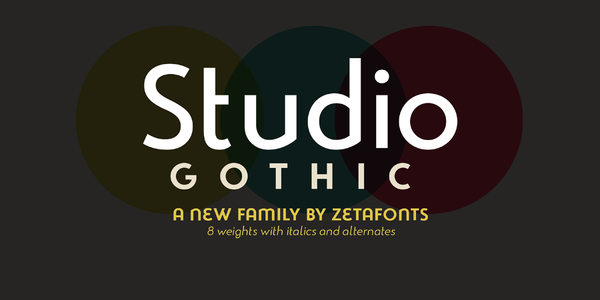 Studio Gothic Alternate Trial font