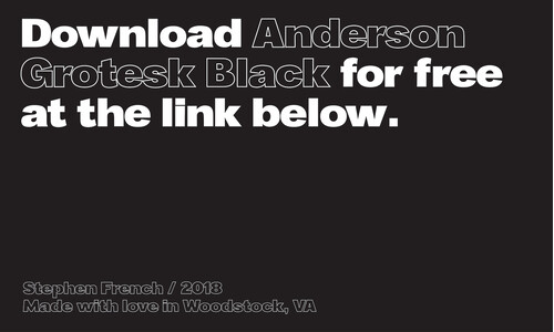 Anderson Grotesk Black font